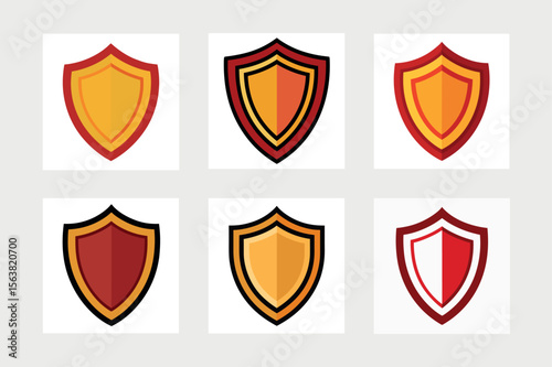     Classic shield icon vector illustration.
