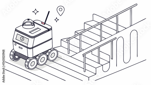 Delivery Robot Navigating Stairs: Future Mobility