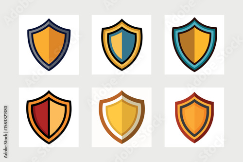     Classic shield icon vector illustration.
