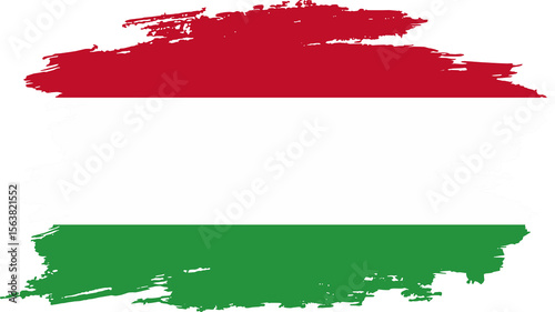 hungaria flag grunge style