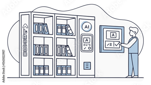 Automated Library Kiosk with AI Interface