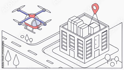Drone Delivery to Building Rooftop