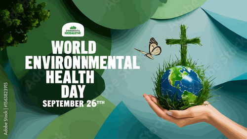 Vector graphic illustration of world environmental health day good for world environmental health day celebration