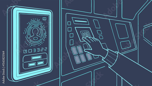 Futuristic Access Control: Hand Scan Authentication