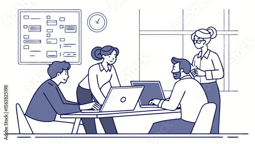 Collaborative Team Meeting: Brainstorming and Strategy Session