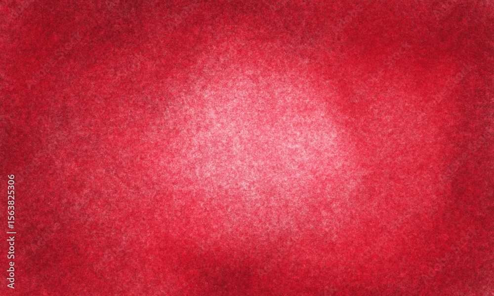 Fototapeta premium Vibrant Red Background with Grainy Texture – Bright Center Light