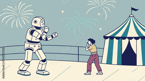 Human vs. Robot: A Fairground Showdown