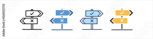 Choice Icon Set Multiple Style Collection