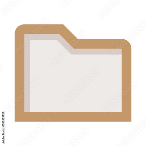 Computer Folder Flat Color Icon