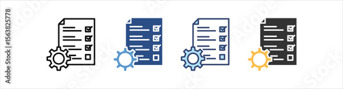 Task Planning Icon Set Multiple Style Collection