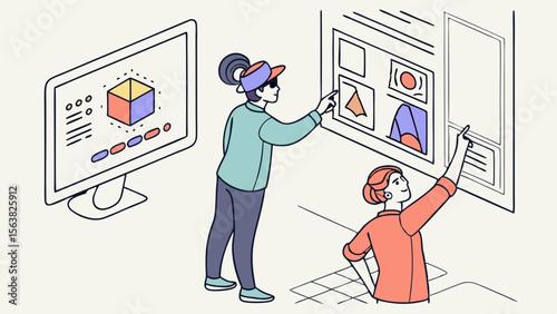 Interactive Design Collaboration: Teamwork on Digital Interface