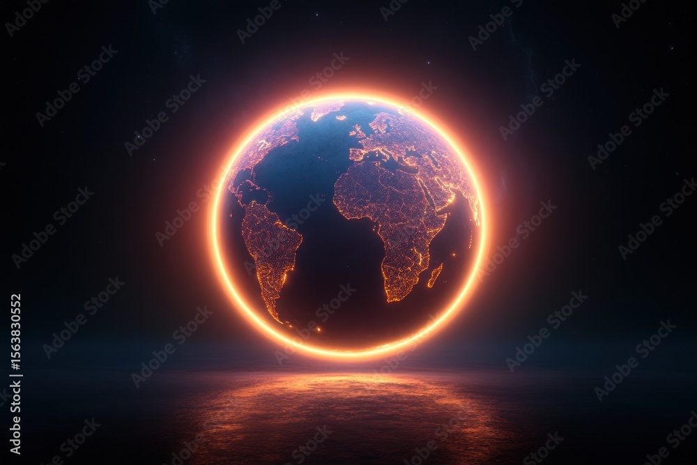 Fototapeta premium Global economic growth insights with market trends visualization