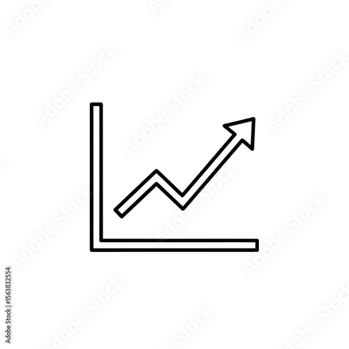 Professional Line Graph Illustration Depicting Business Progress Data Analytics Statistics Financial Market Trend Economic Development Indicator Success Trajectory Performance