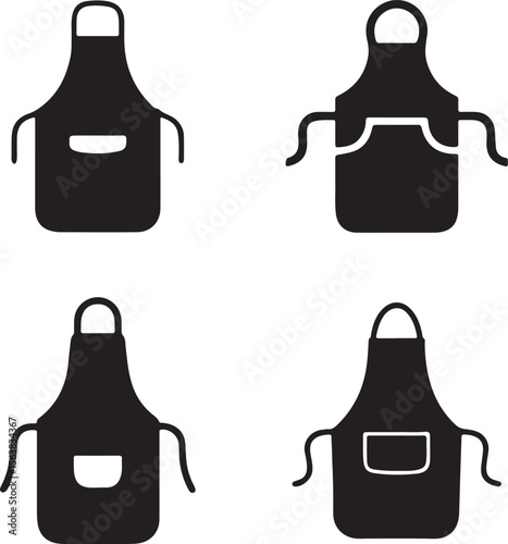 set of different apron