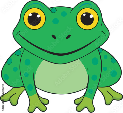 green frog cartoon