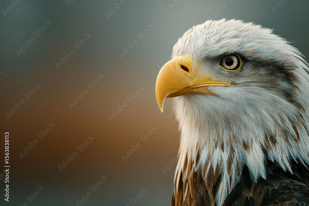 Obraz premium Eagle taking flight natural habitat wildlife photography close-up majestic perspective symbol of freedom and strength