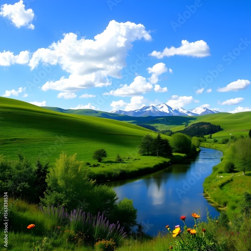 It contains beautiful scenery