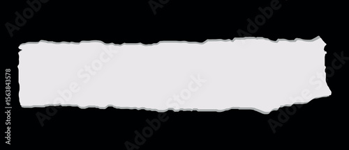 Jagged Torn Paper Strips and white Pieces – High-Resolution Vector Set for Trendy and Abstract Layouts in black background

