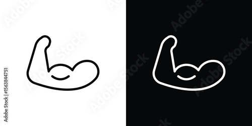 Arm icon for website, vector design template elegant style