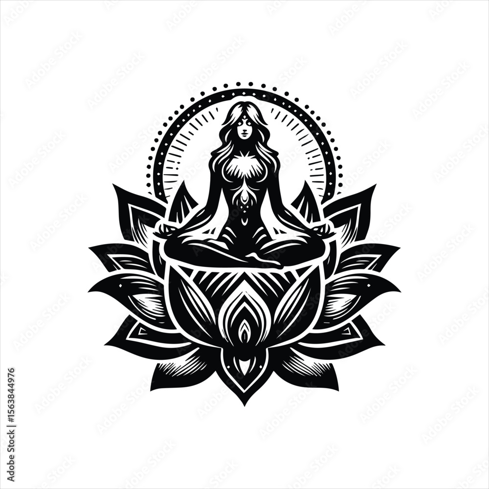 Obraz premium Breathe into Balance A Journey Through Yoga and Stillness