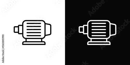Car alternator icon for website, vector design template elegant style
