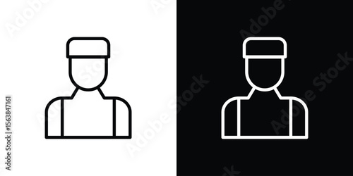 Concierge icon for website, vector design template elegant style