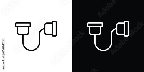 Exercise bands icon for website, vector design template elegant style