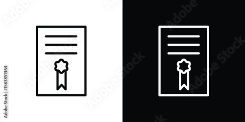 License icon for website, vector design template elegant style