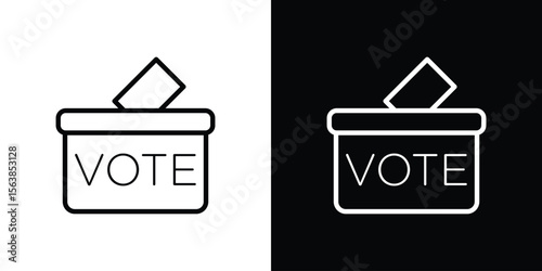 Referendum icon for website, vector design template elegant style