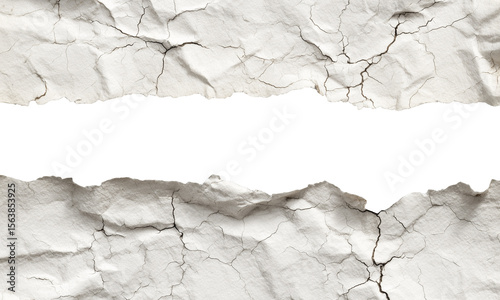 Wrinkled Torn Paper Rectangle – Transparent PNG