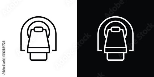 Tomography icon for website, vector design template elegant style