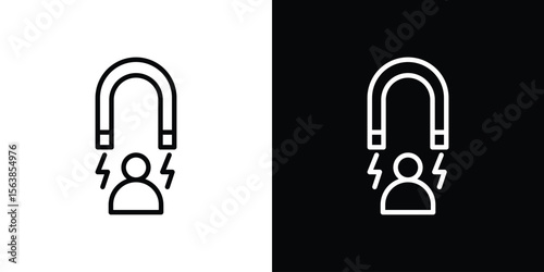 User engagement icon for website, vector design template elegant style