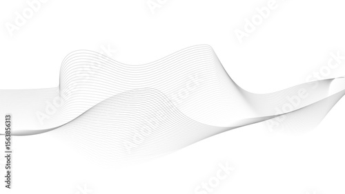 Abstract wavy grey blend technology liens background. Digital frequency track equalizer. Abstract frequency sound wave lines and twisted curve lines background.