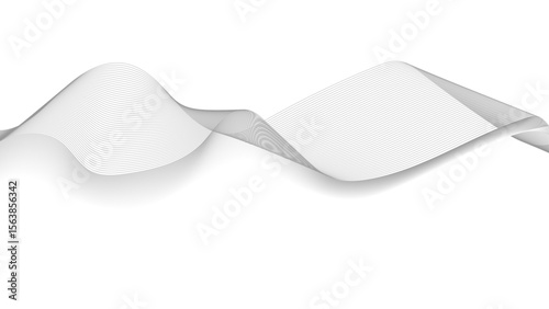 Digital frequency track equalizer. Abstract wave element for design. Curved wavy line, smooth stripe.
