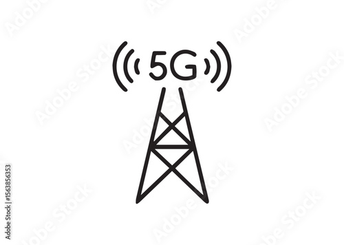 5g signal tower Vector , 5g signal tower Icon