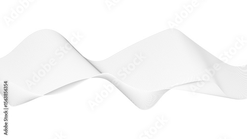 Digital frequency track equalizer. Abstract wave element for design. Curved wavy line, smooth stripe.
