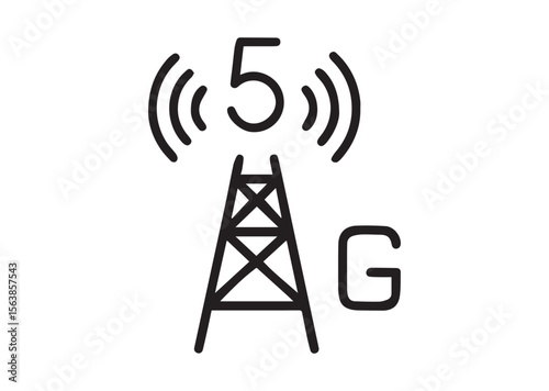 5g signal tower Vector , 5g signal tower Icon