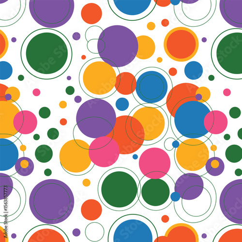 seamless background with circles