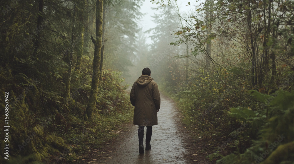 Obraz premium Nature walks offer peace and clarity of thought.