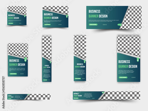 WEB Banner set  design template 