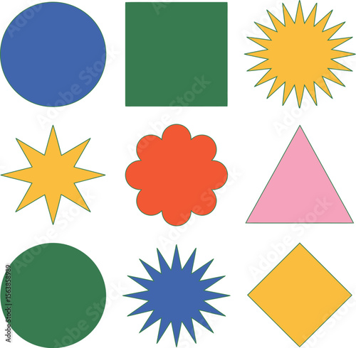 set of vector stickers