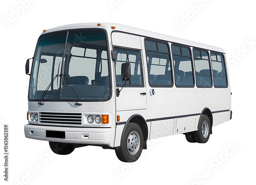 White Mini Bus