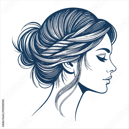 Man vector logo. Icon of man silhouette vector illustration.