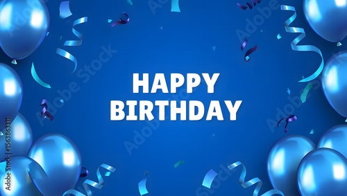 Happy birthday banner. Birthday party