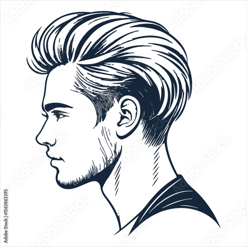 Man vector logo. Icon of man silhouette vector illustration.