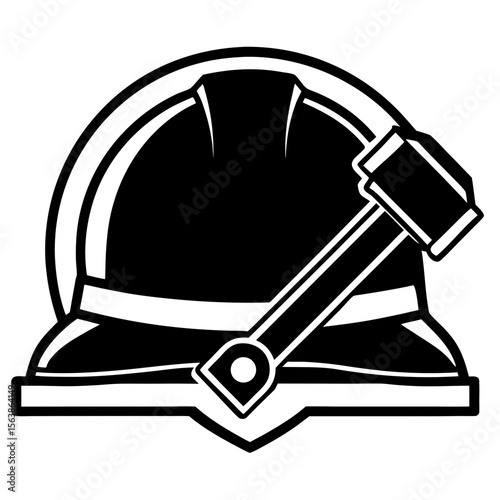 Vector illustration of various protective headwear like military, construction, and baseball helmets, hard hats, and caps isolated on white