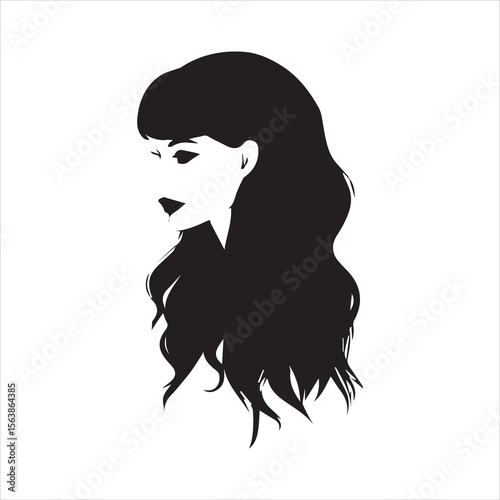 Man vector logo. Icon of man silhouette vector illustration.