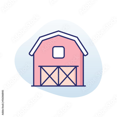 Barn Vector icon