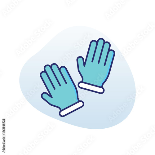 Gardening Gloves Vector icon