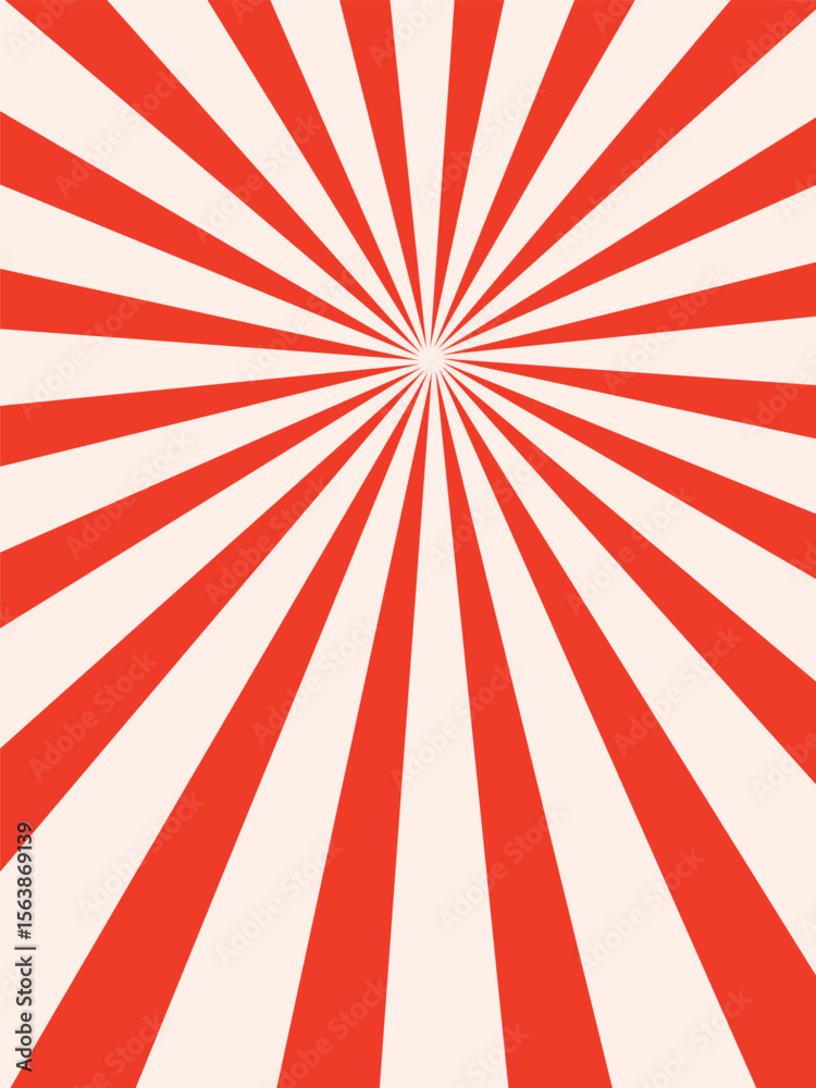 Red yellow rays background. Sun rays poster. Sunbeams. Pop Art Background. Retro Background. Comic star burst rays.